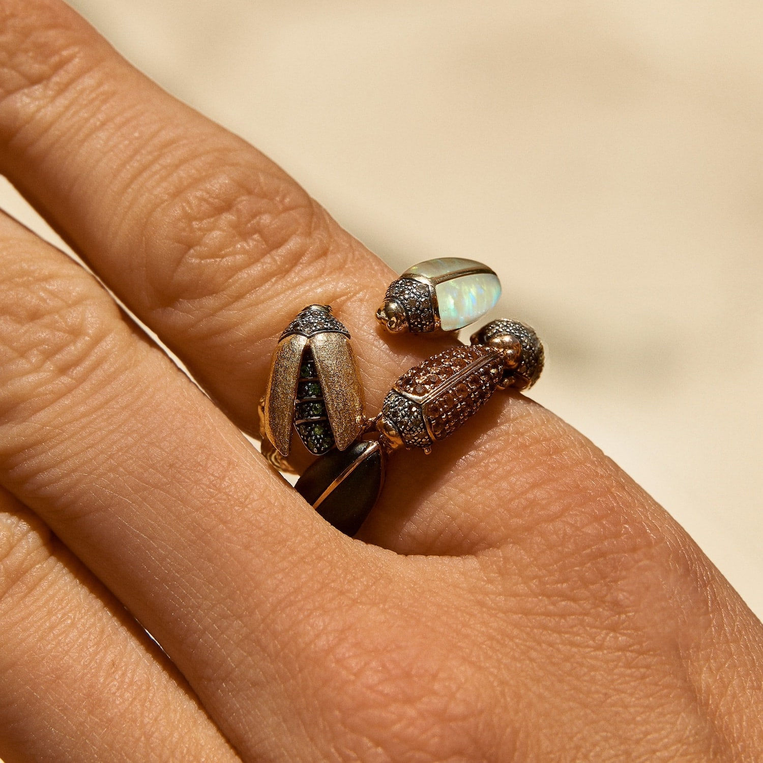 Bibi Van Der Velden, Scarab opal floaty ring