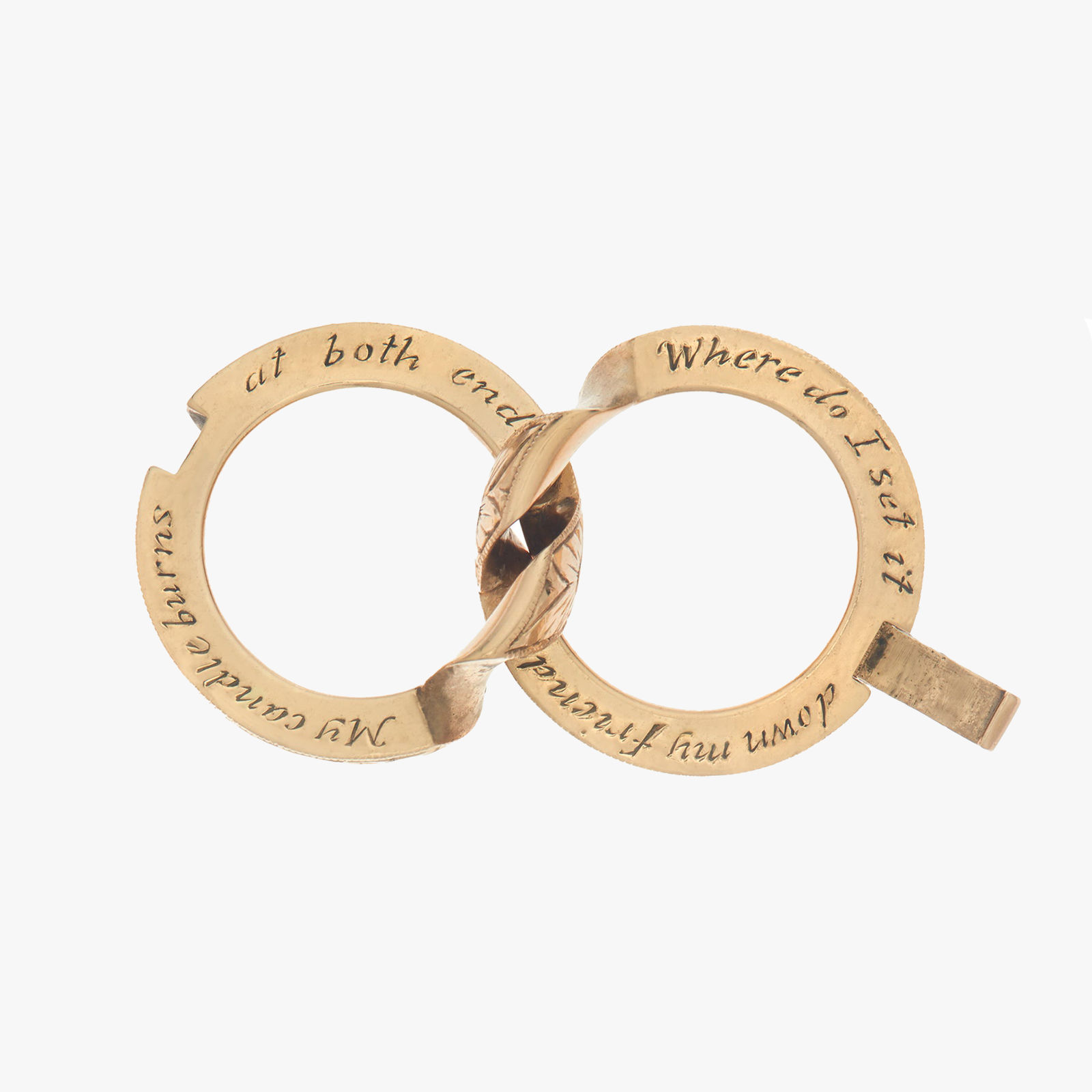 Marla Aaron, Hand engraved chubby dime ring