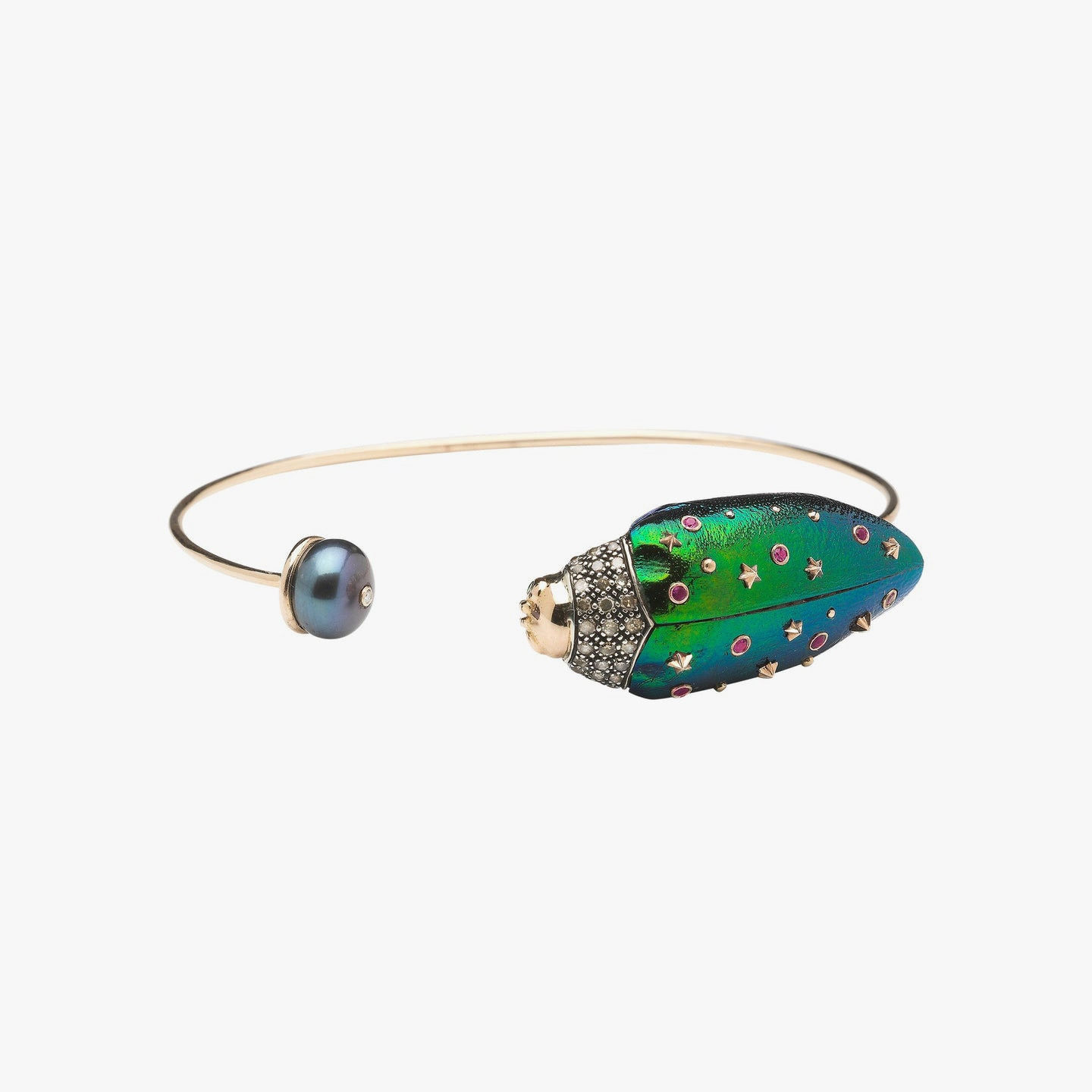 Bibi Van Der Velden, Scarab and pearl bangle