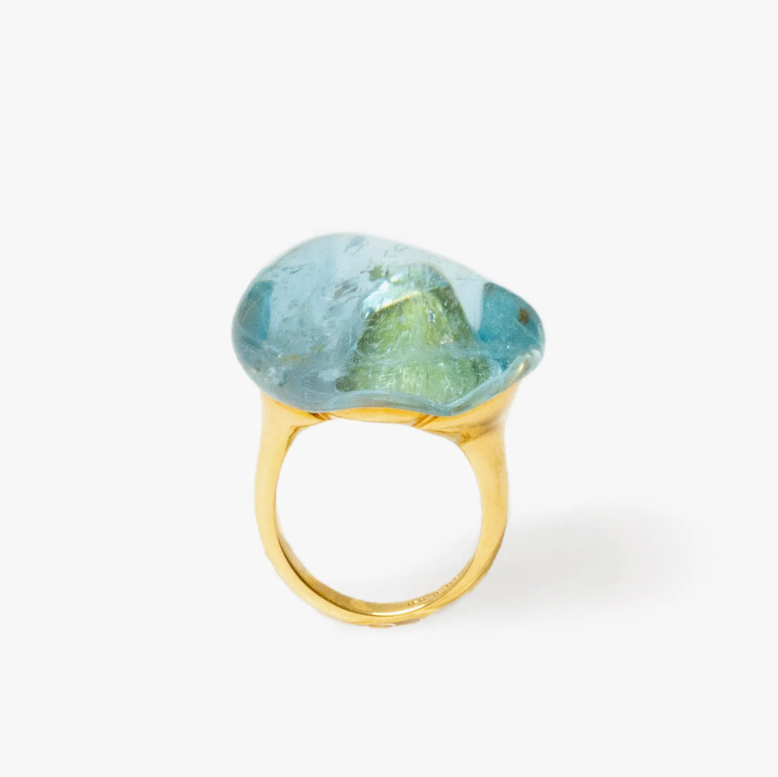 Nicholas Varney, Aquamarine pebble ring