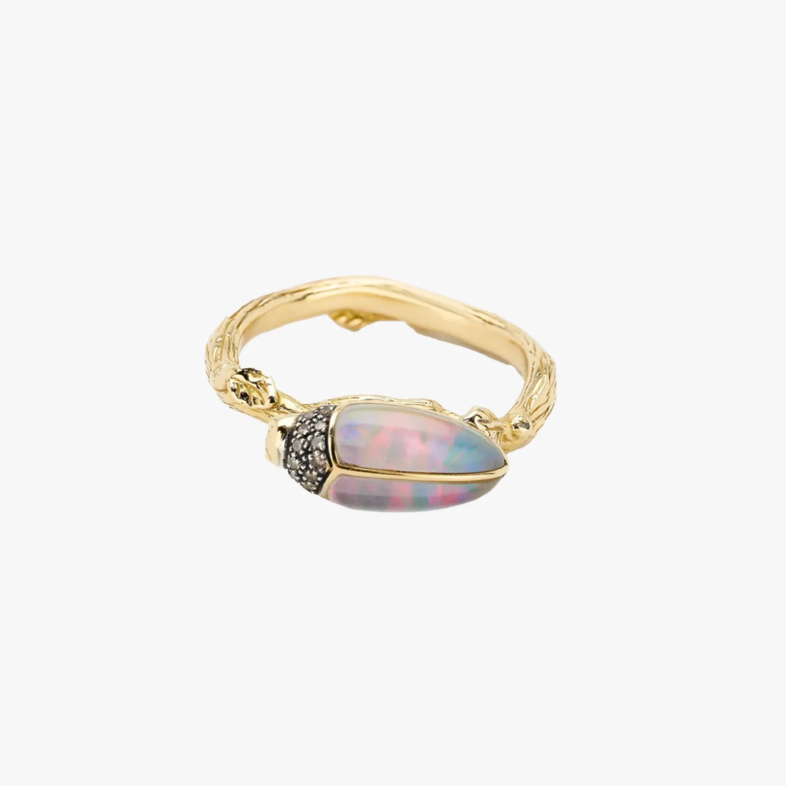 Bibi Van Der Velden, Scarab open stackable ring