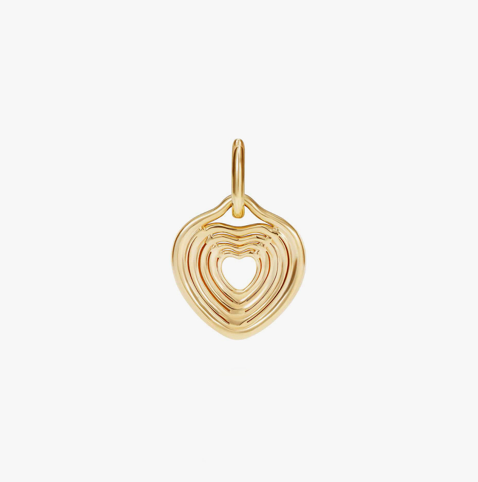 Fernando Jorge, Cushioned lines heart small pendant