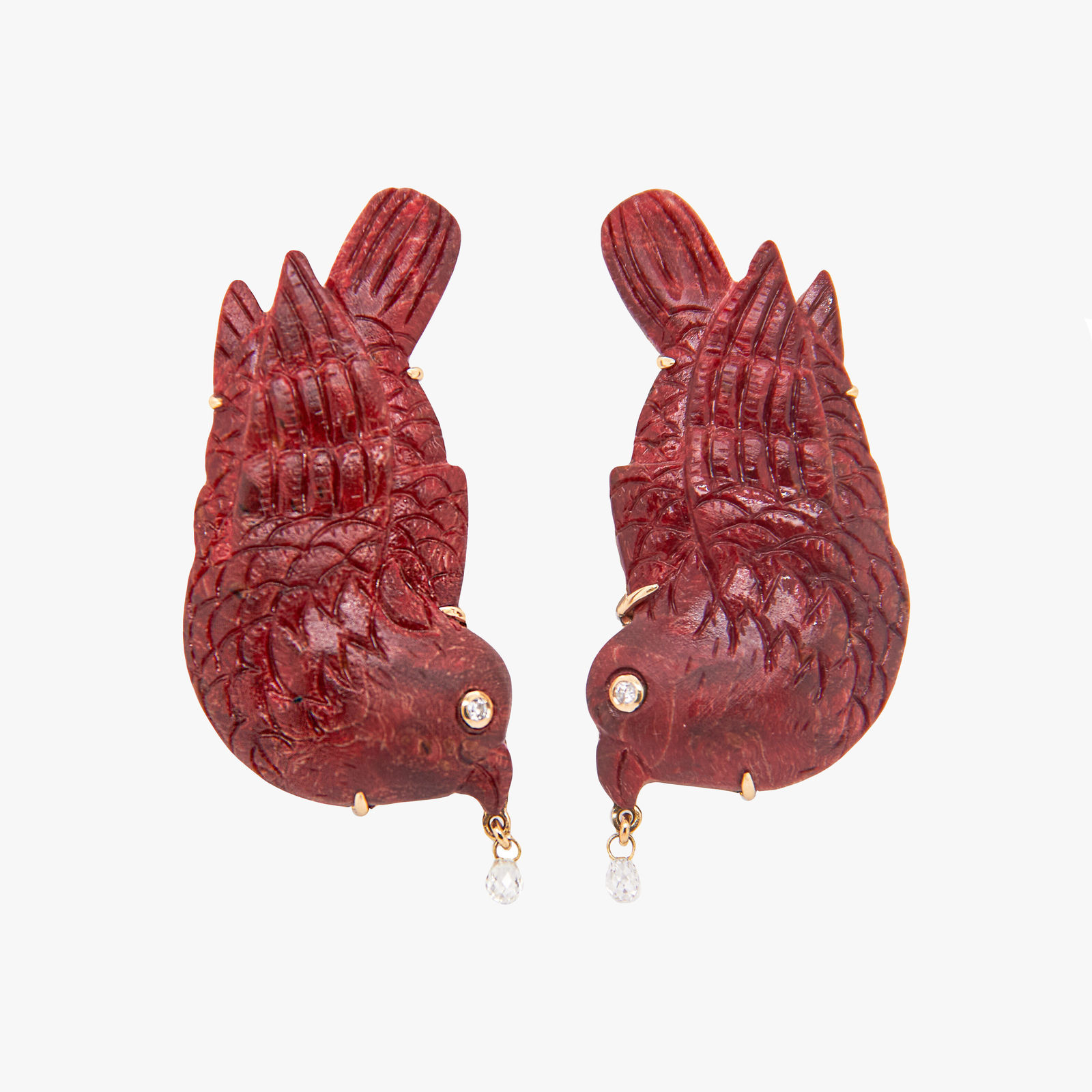 Silvia Furmanovich, Red bird earrings