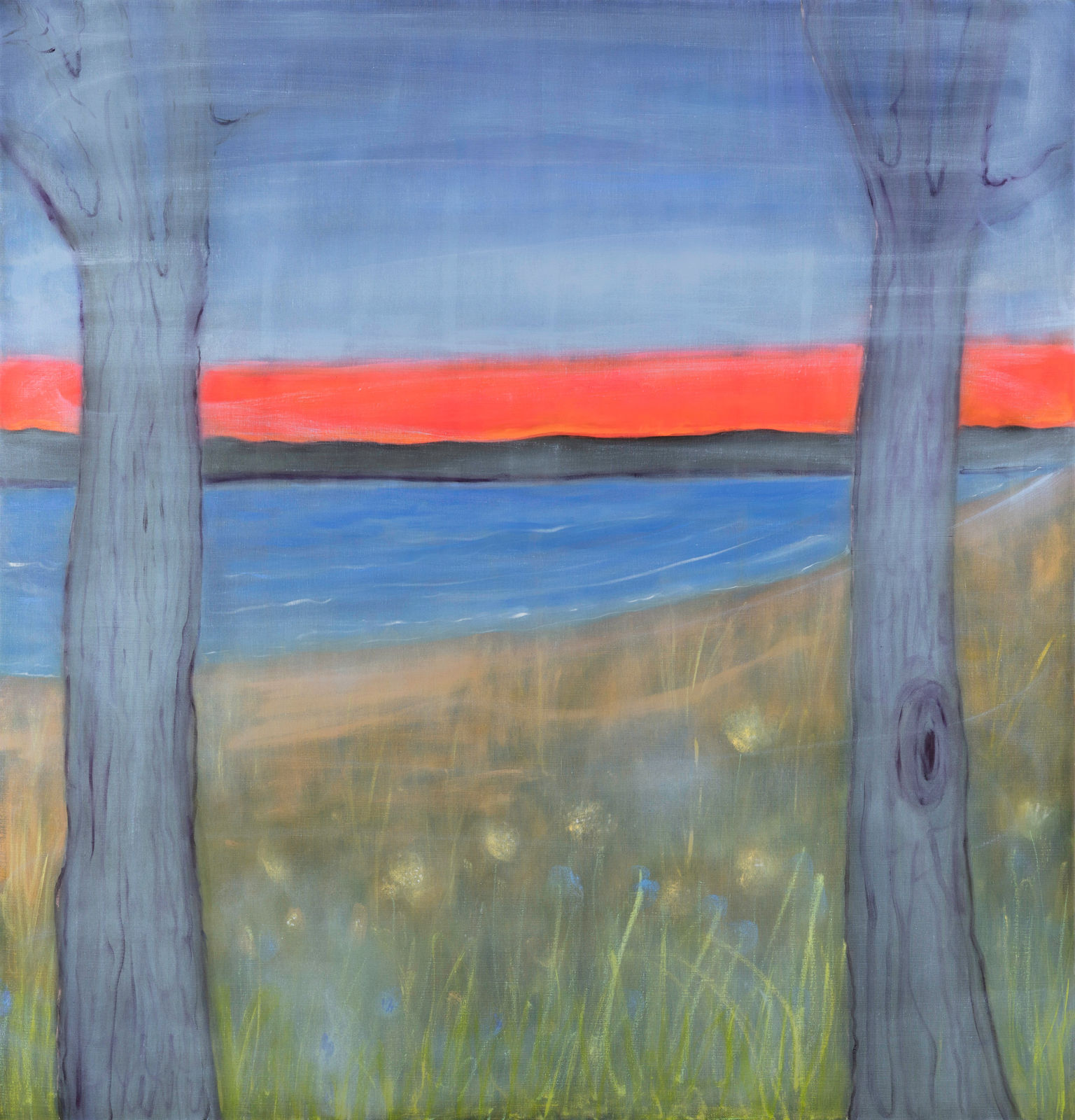 Kathryn Lynch, Two Trees in Mist, 2024