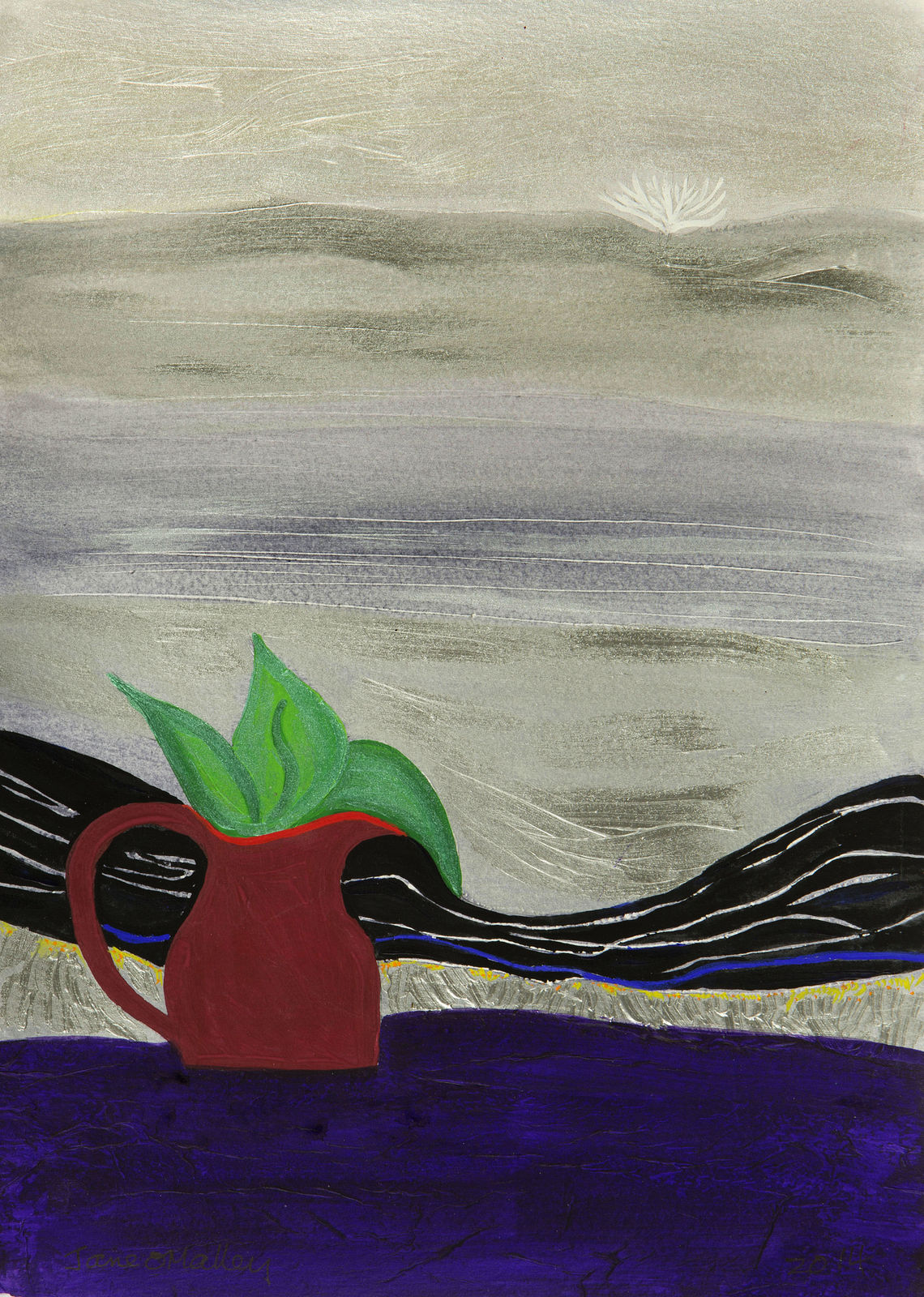 Jane O'Malley, Silver Lava Landscape II - Lanzarote, 2014