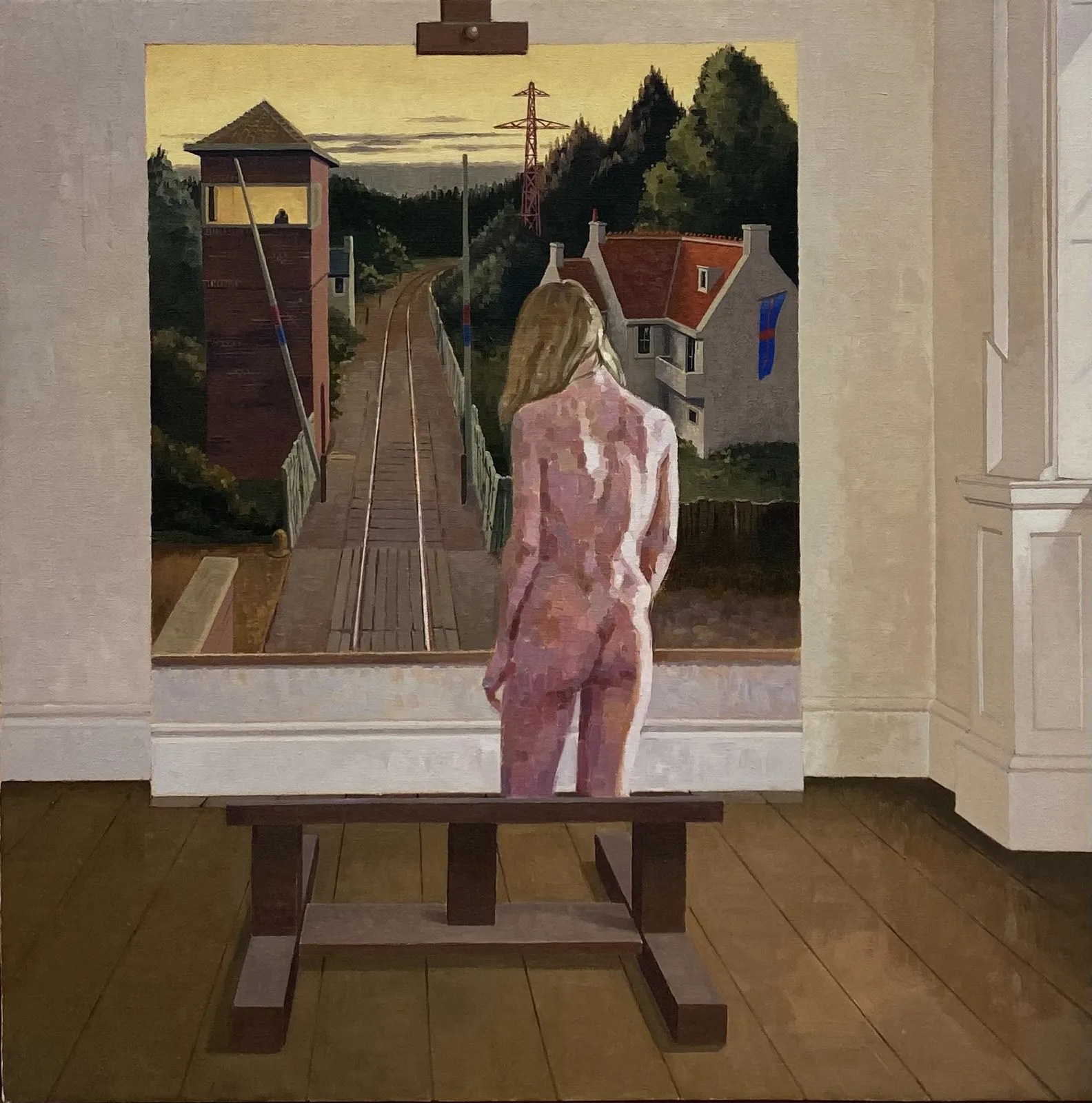 Colin Harrison, A Painting at Taylor Galleries - Evening in Oldenberg, 2014