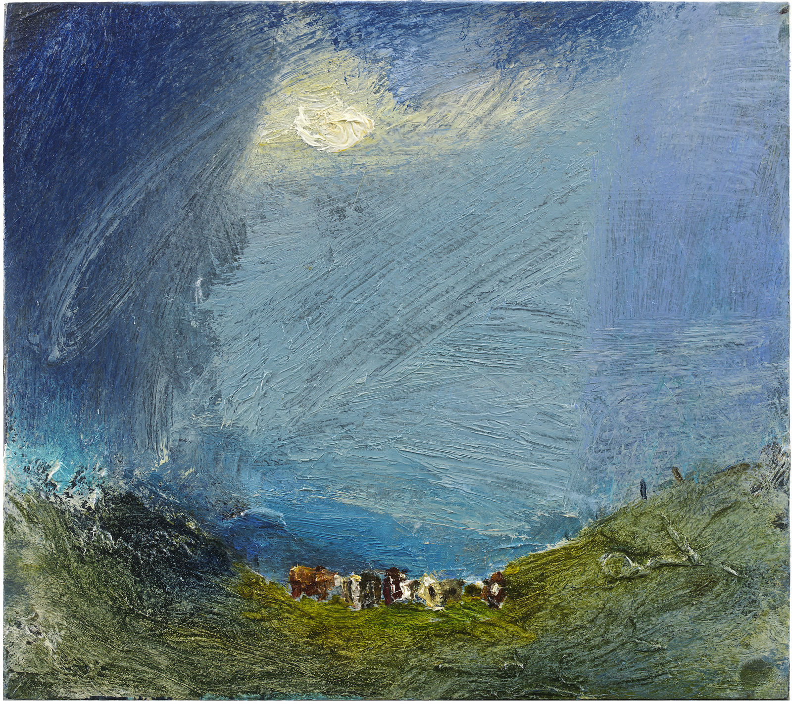 Melita Denaro, Mary Frances' mother talking to a neighbour years ago. The wife coming over the field and he saying “Chat away Madge, say nothing.”, 2015-16