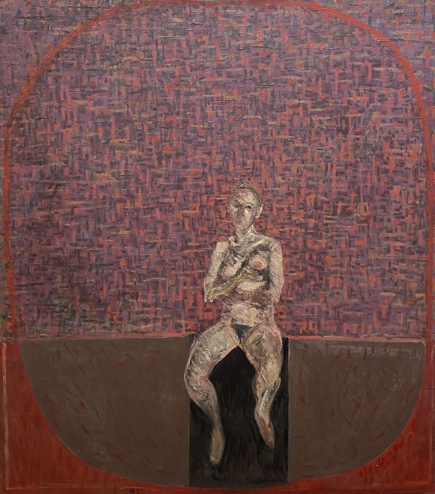 Brian Bourke, Seated Figure, Swiss Miss, 1967