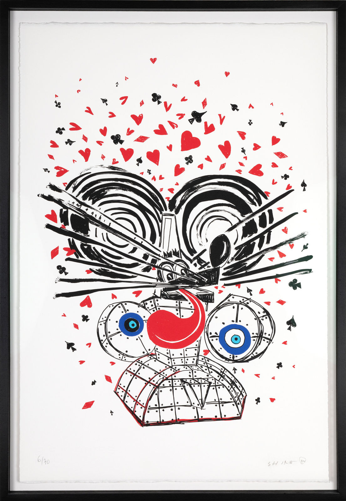 Sérigraphie originale d'art de Peter Shire imprimée à l'atelier TCHIKEBE à Marseille