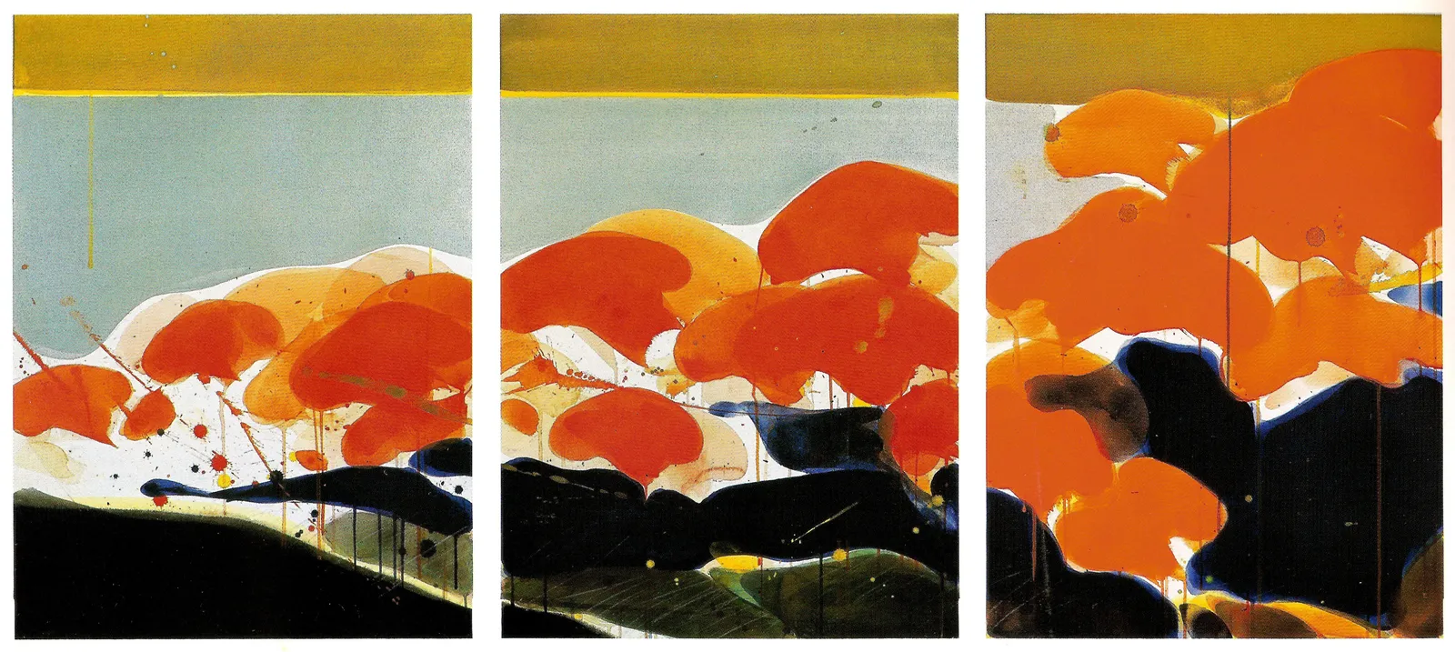 Teruko Yokoi, Summer rejoicing,poliptychon left, 3/6 parts, 1983-84