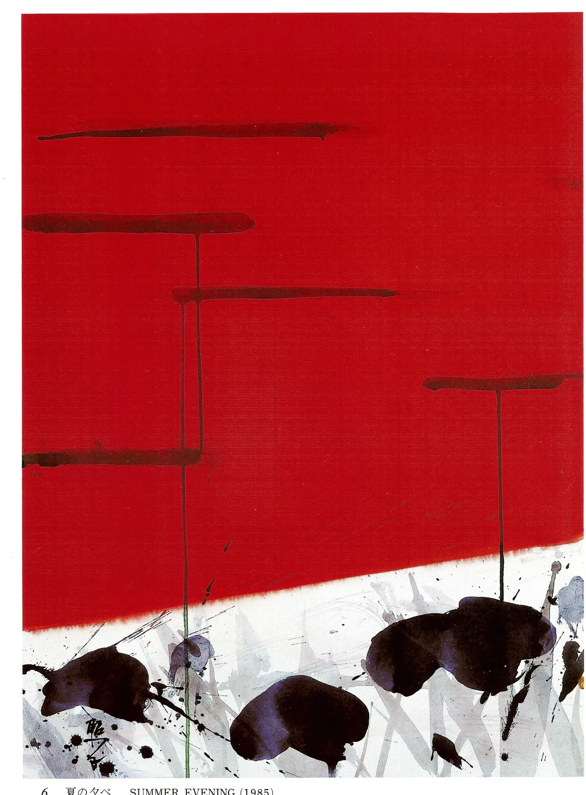 Teruko Yokoi, Summer evening, diptychon left, 1985