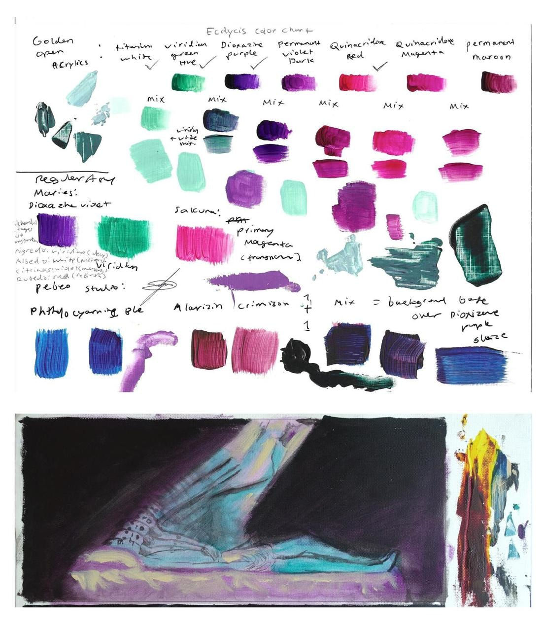 Samo Shalaby, Study for "Ecdysis", 2025