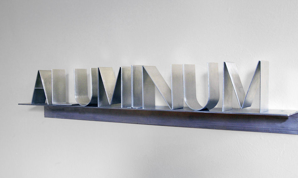 Yucef Merhi, Perfect Language (Aluminum), 2014