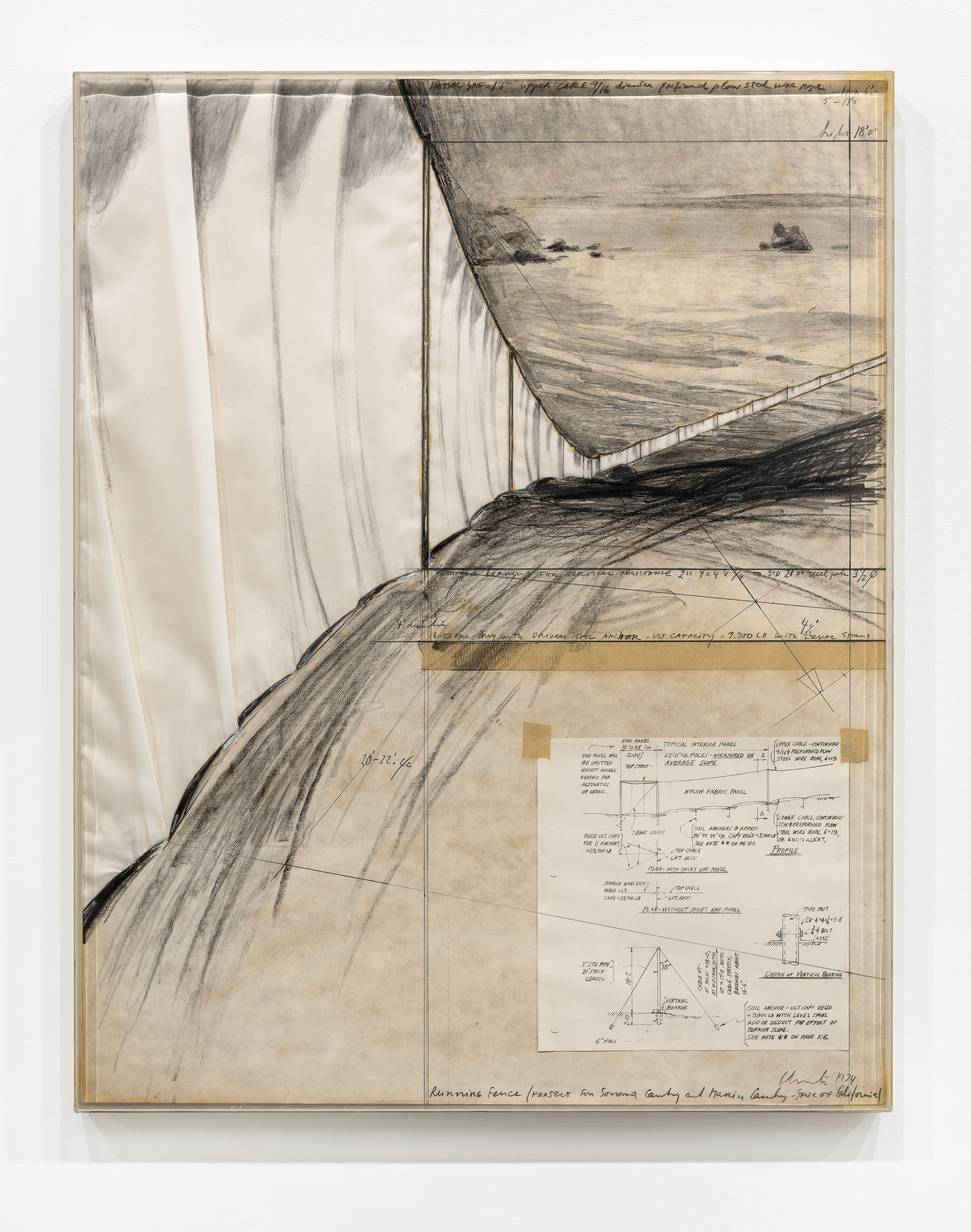 Christo and Jeanne-Claude, Running Fence, 1974
