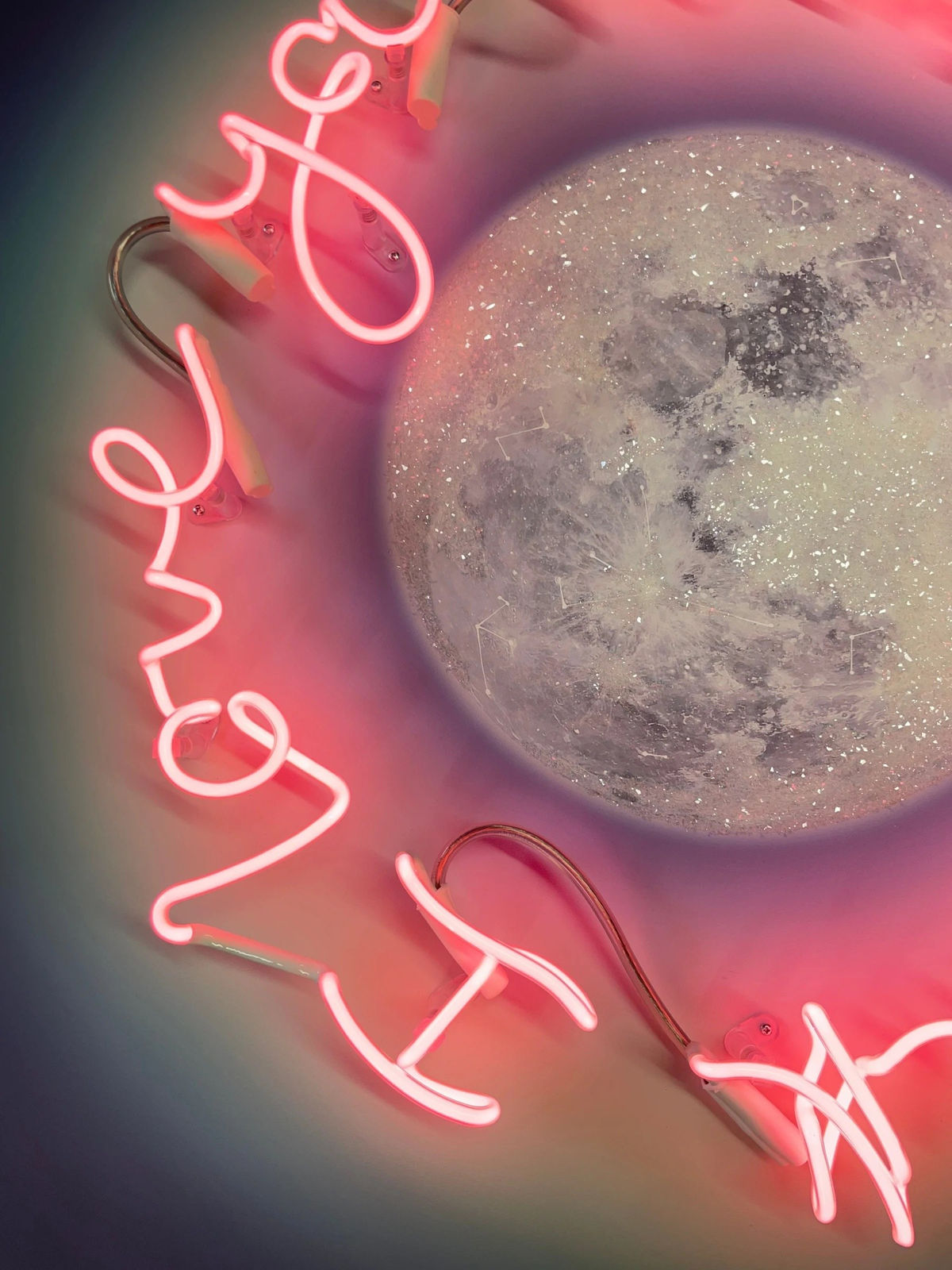 Lauren Baker, To The Moon & Back - Auric Moon (Pink Neon)