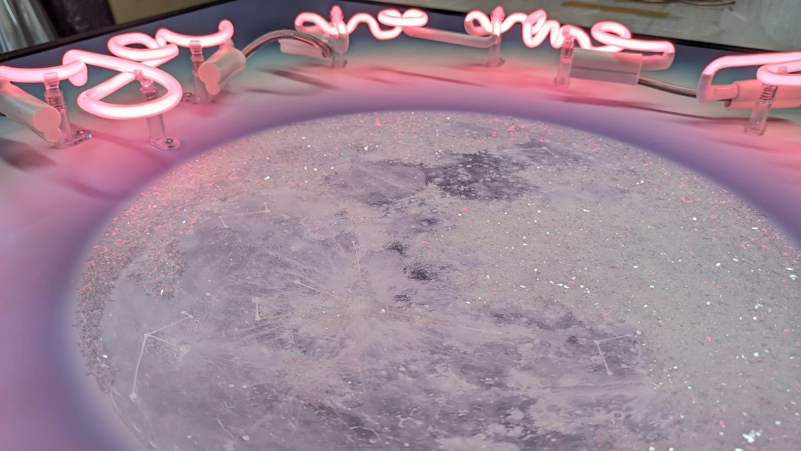 Lauren Baker, To The Moon & Back - Auric Moon (Pink Neon)