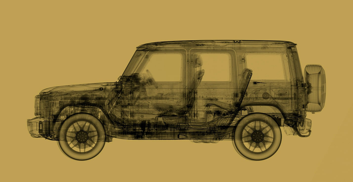 Nick Veasey, G Wagon - Gold