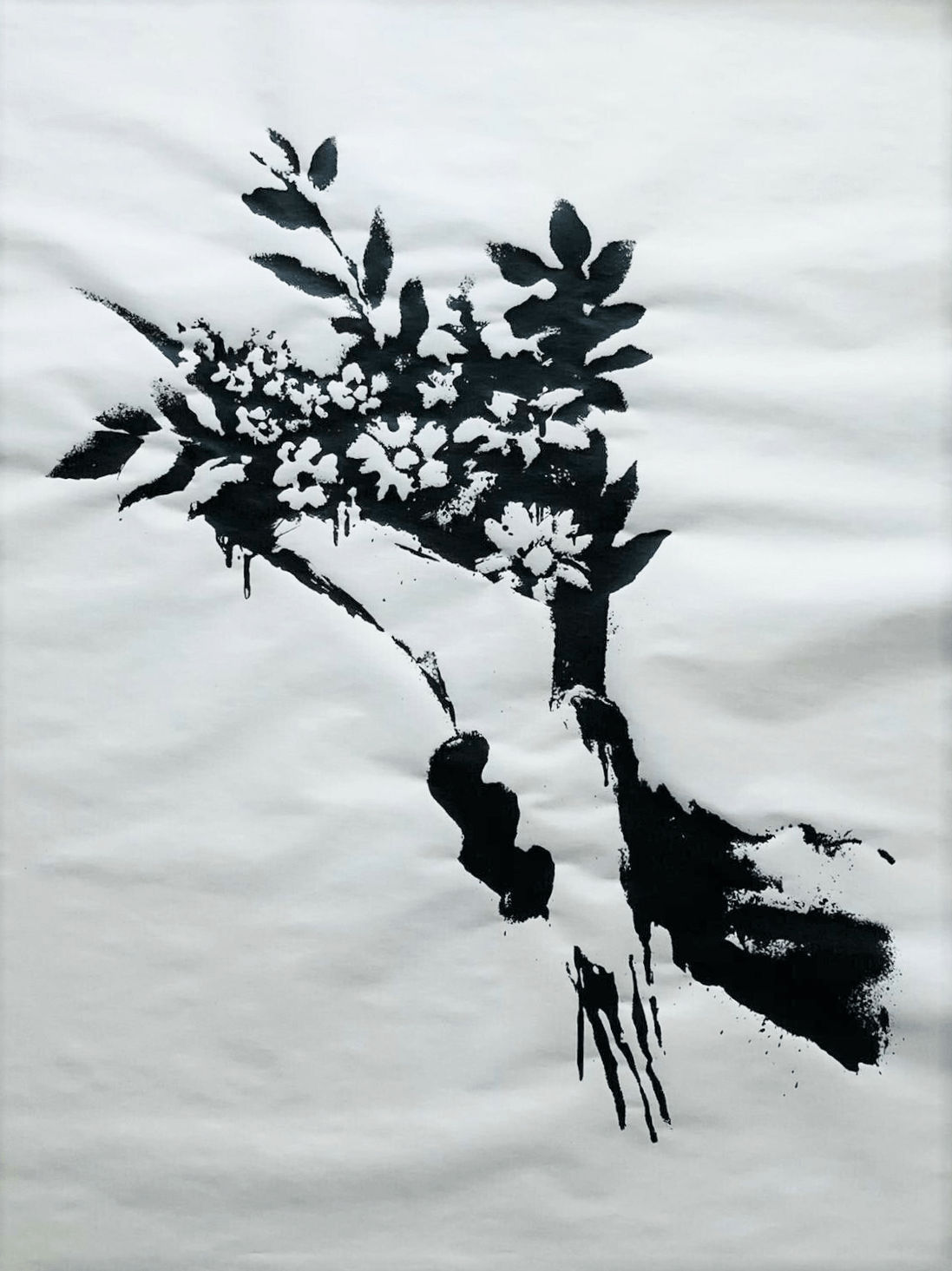 Banksy, Flower Thrower - (GDP print)