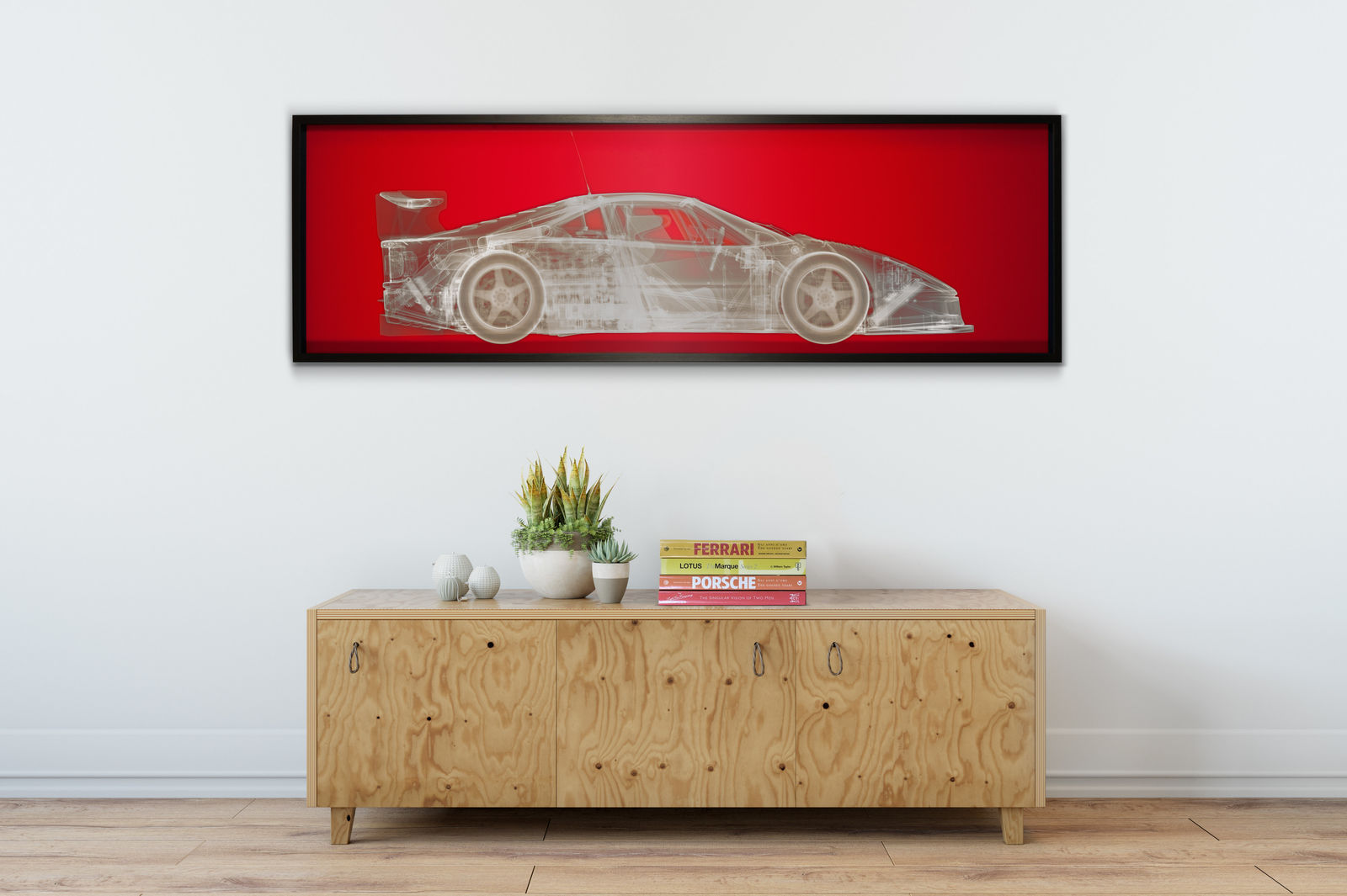 Nick Veasey, Ferrari F40 Silver SilXscreen