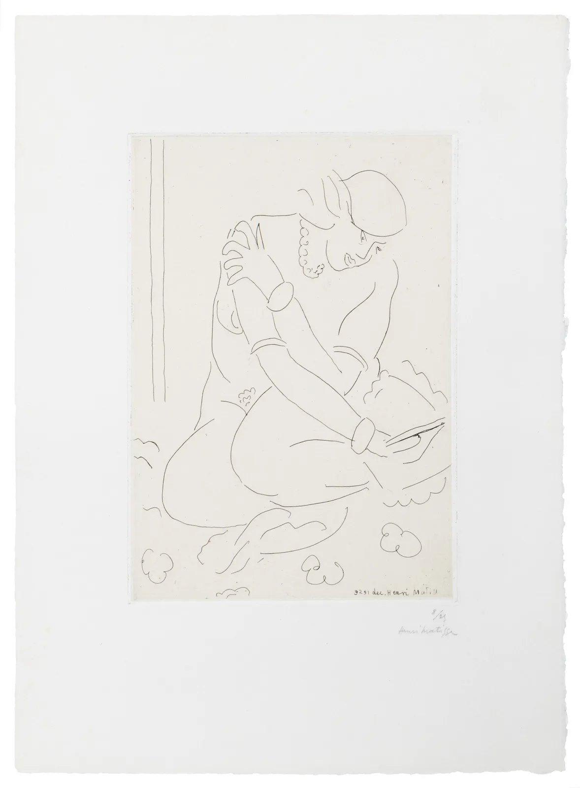 Henri Matisse, Nu accroupi, main sur l'épaule, 1929