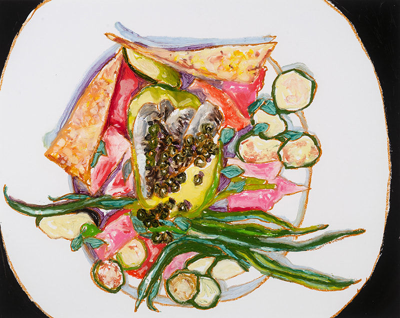 Jack Ceglic, Untitled (String Beans, Nova, Zucchini), 2020