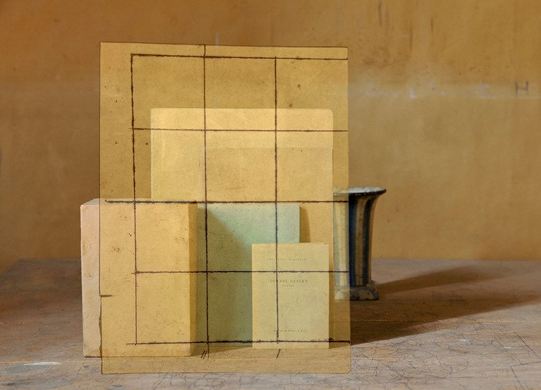 Mary Ellen Bartley, Celluloid Blue Striped Vase (Morandi's Books), 2022