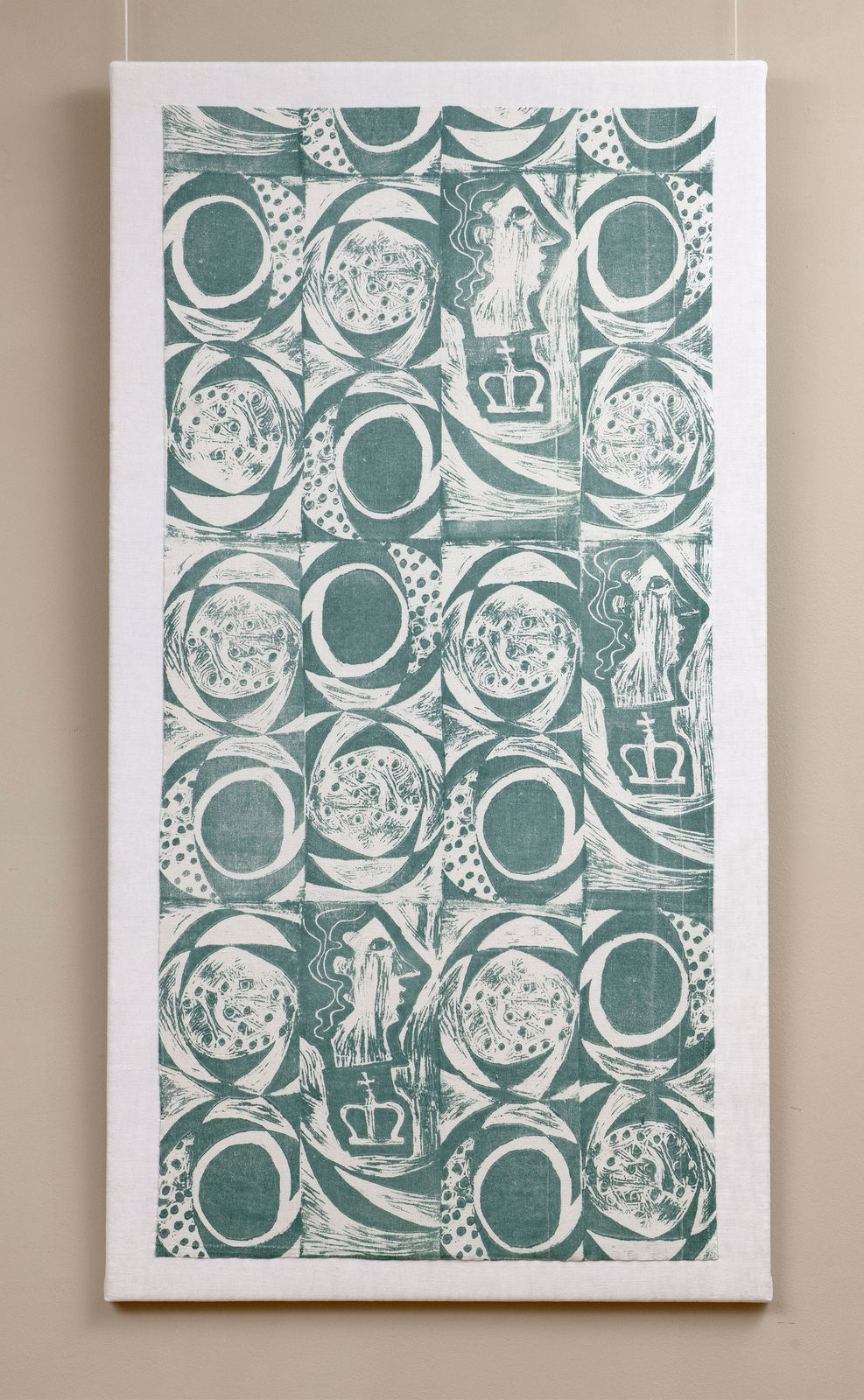 Ben Nicholson OM, ‘Princess’ Textile (Kings and Queens), 1946