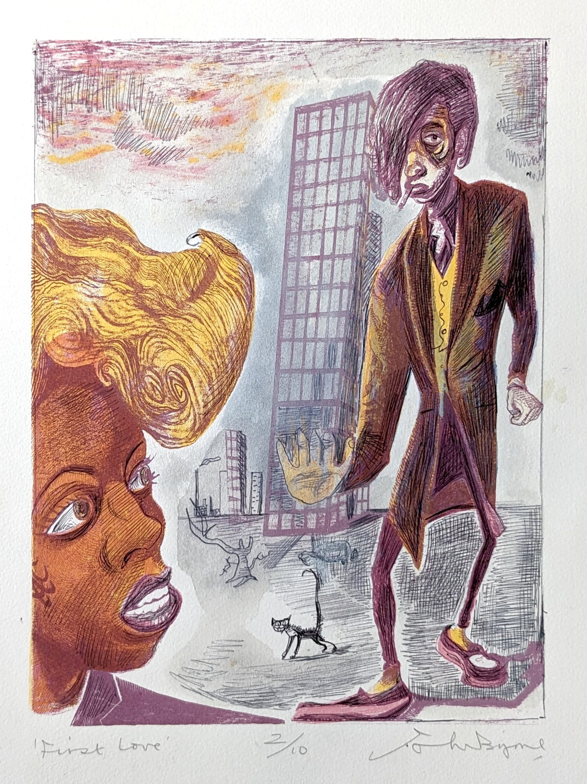 John Byrne RSA, First Love, 2009