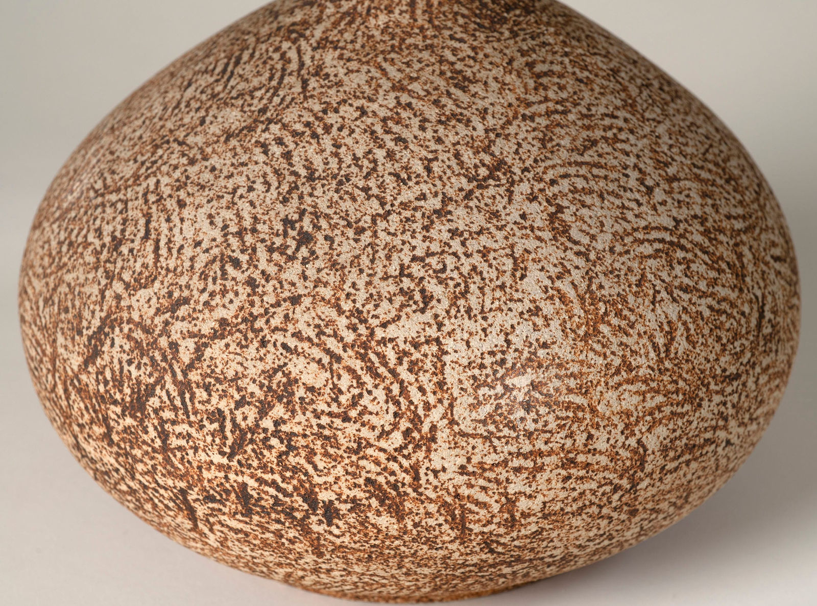 Waistel Cooper, Large baluster lamp base of globular form, c.1968-1972