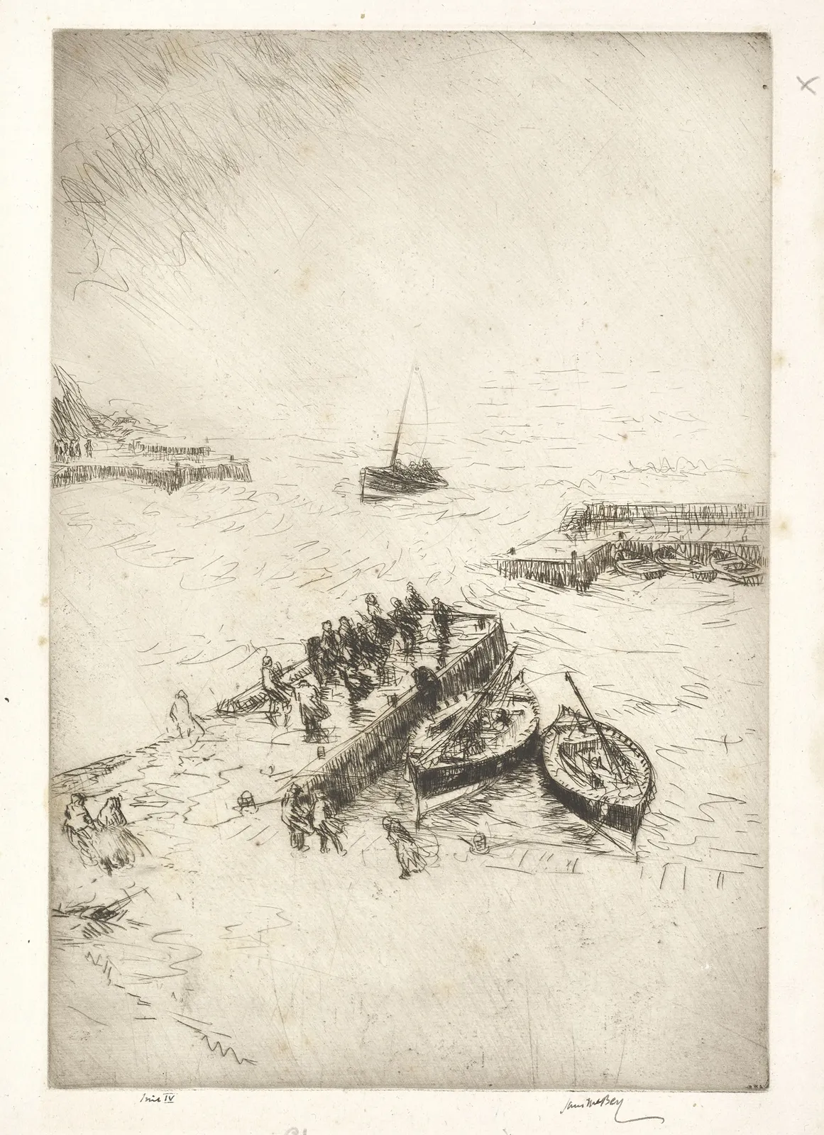 James McBey, Gale at Port Errol, 1923