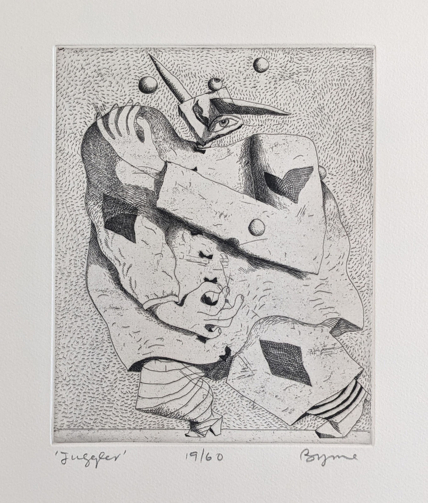 John Byrne RSA, Juggler, 1998