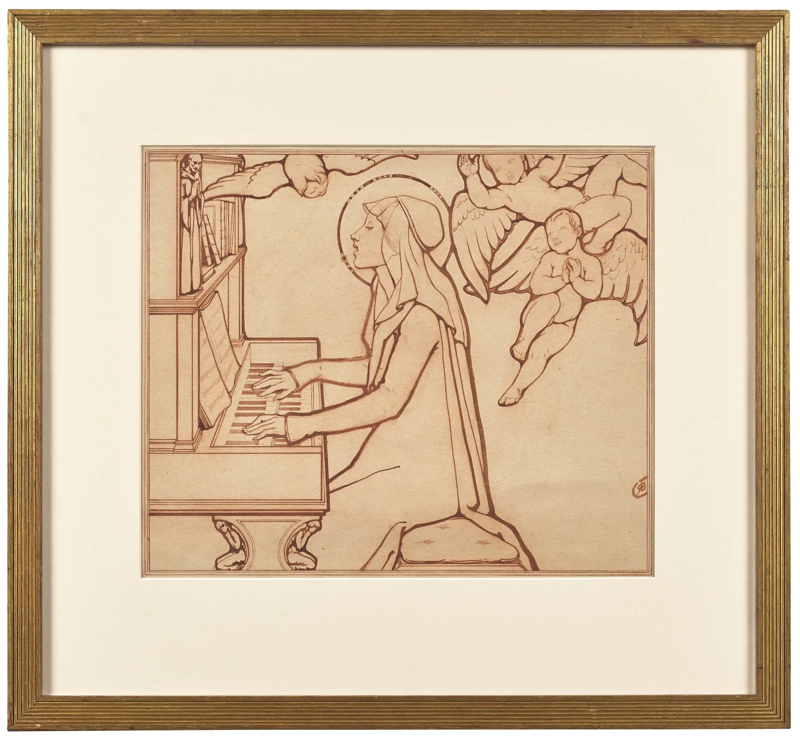 Robert Burns ARSA, St Cecilia, c.1923