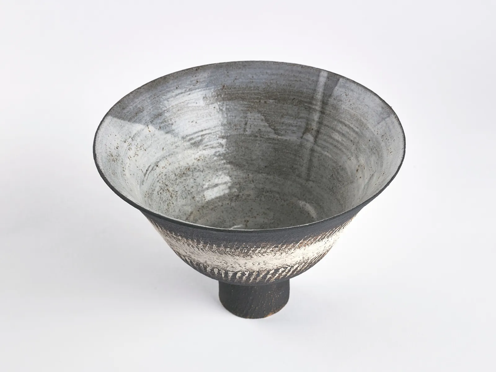 Waistel Cooper, Tall-footed pedestal bowl, c.1992
