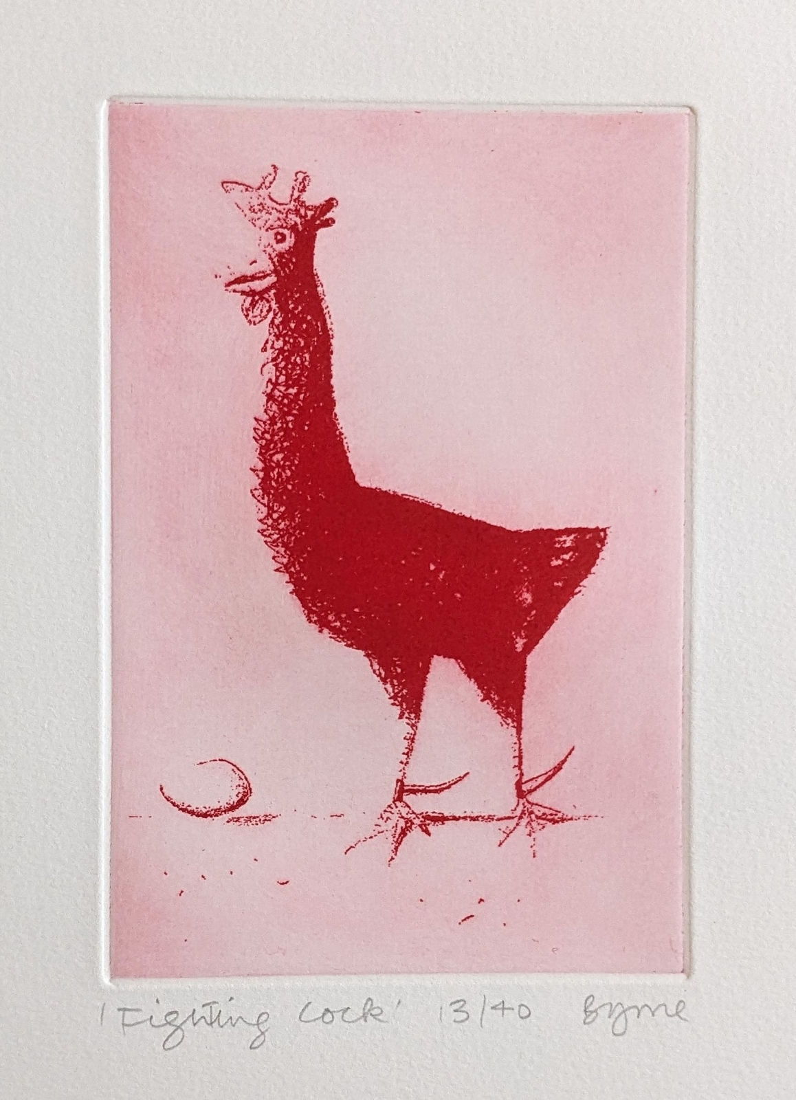 John Byrne RSA, Fighting Cock, 1996