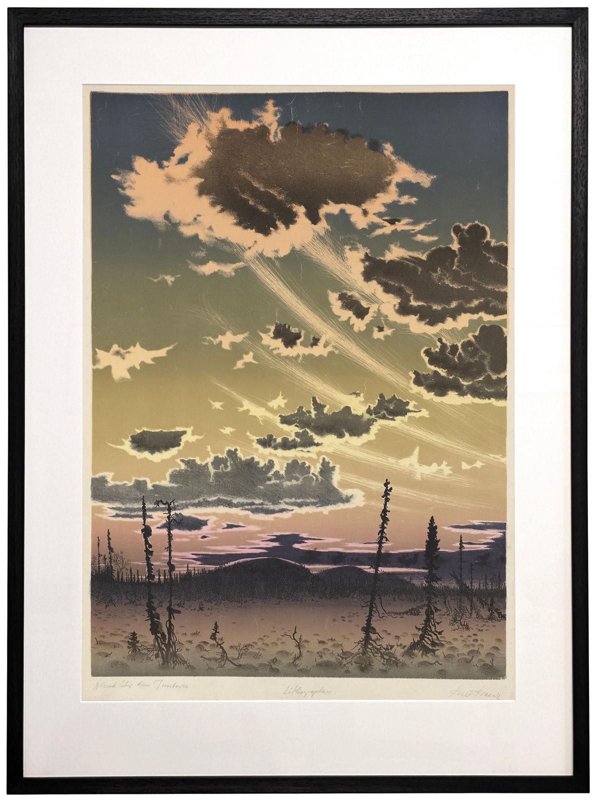 Kurt Kranz, Abend über den Tunturi, c.1945