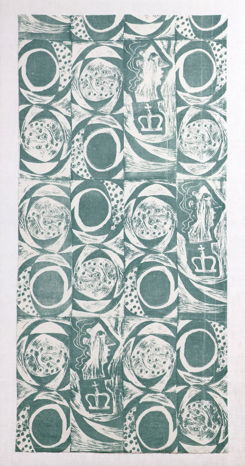 Ben Nicholson OM, ‘Princess’ Textile (Kings and Queens), 1946