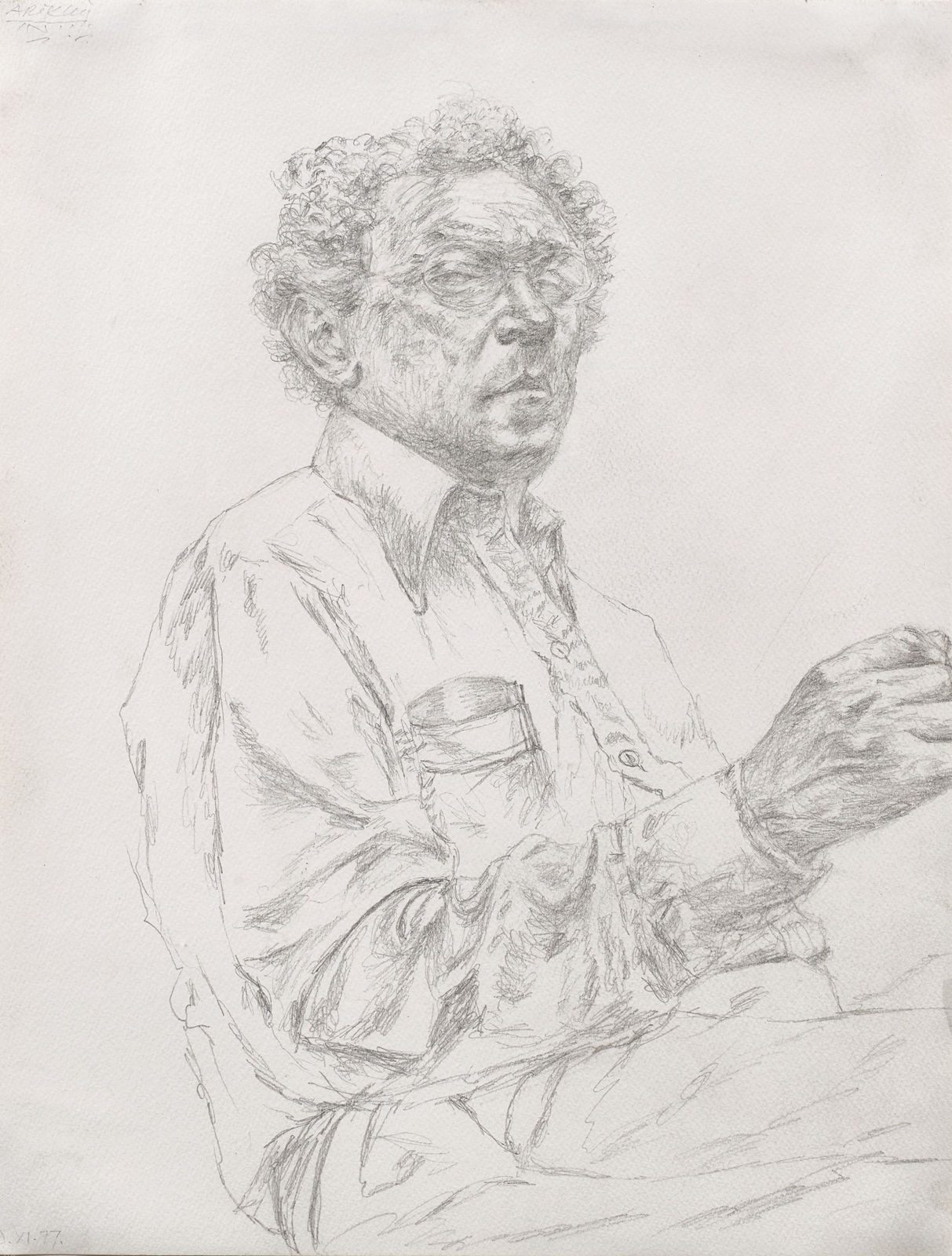 Avigdor Arikha, Self portrait, 1977