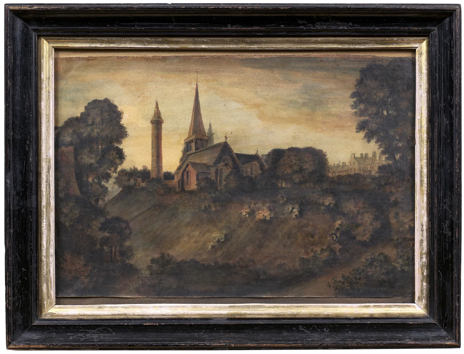 John Clerk of Eldin, Brechin Church with the Pictish Tower