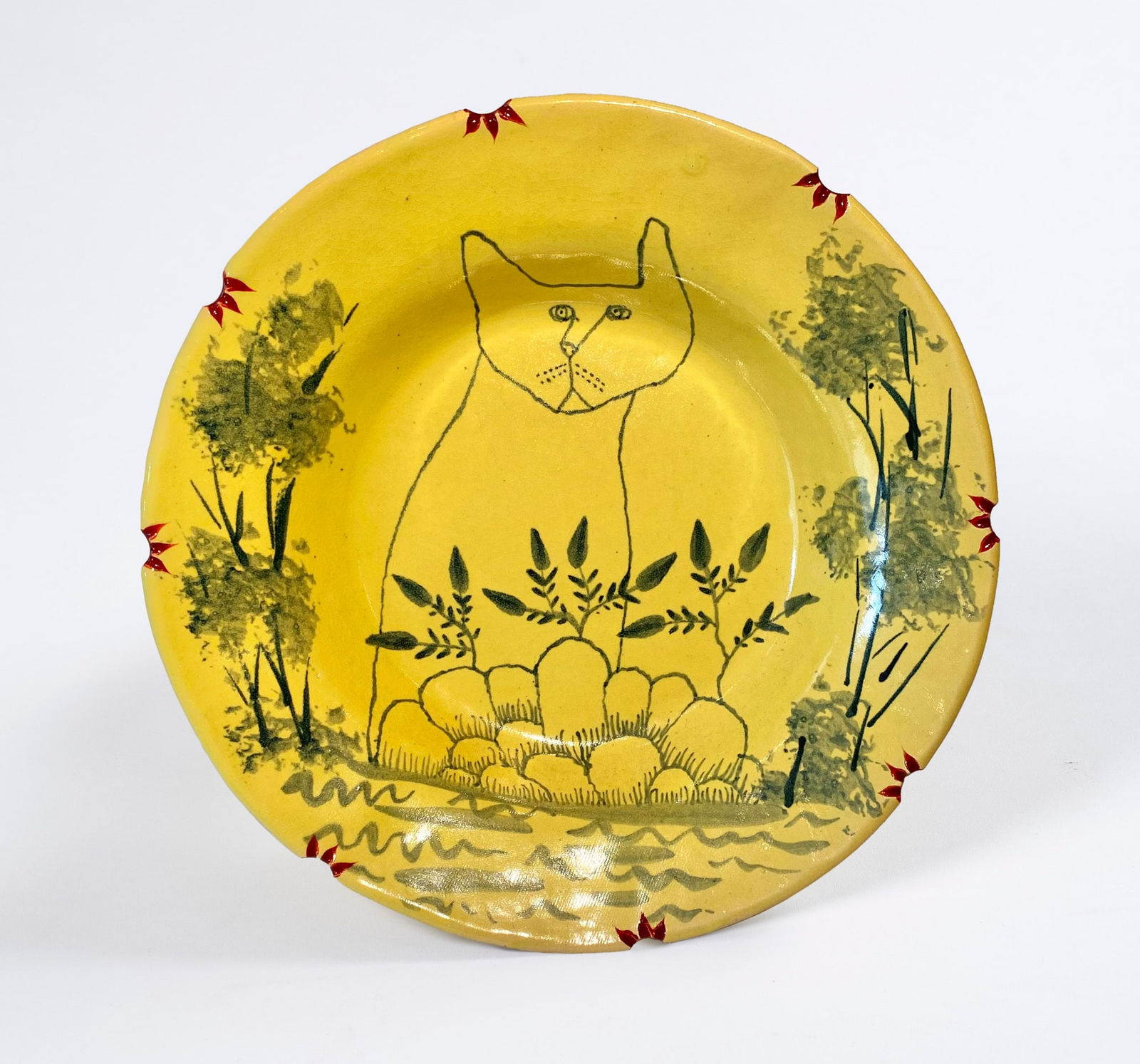 Hylton Nel, Cat in the Garden dish II, 2010