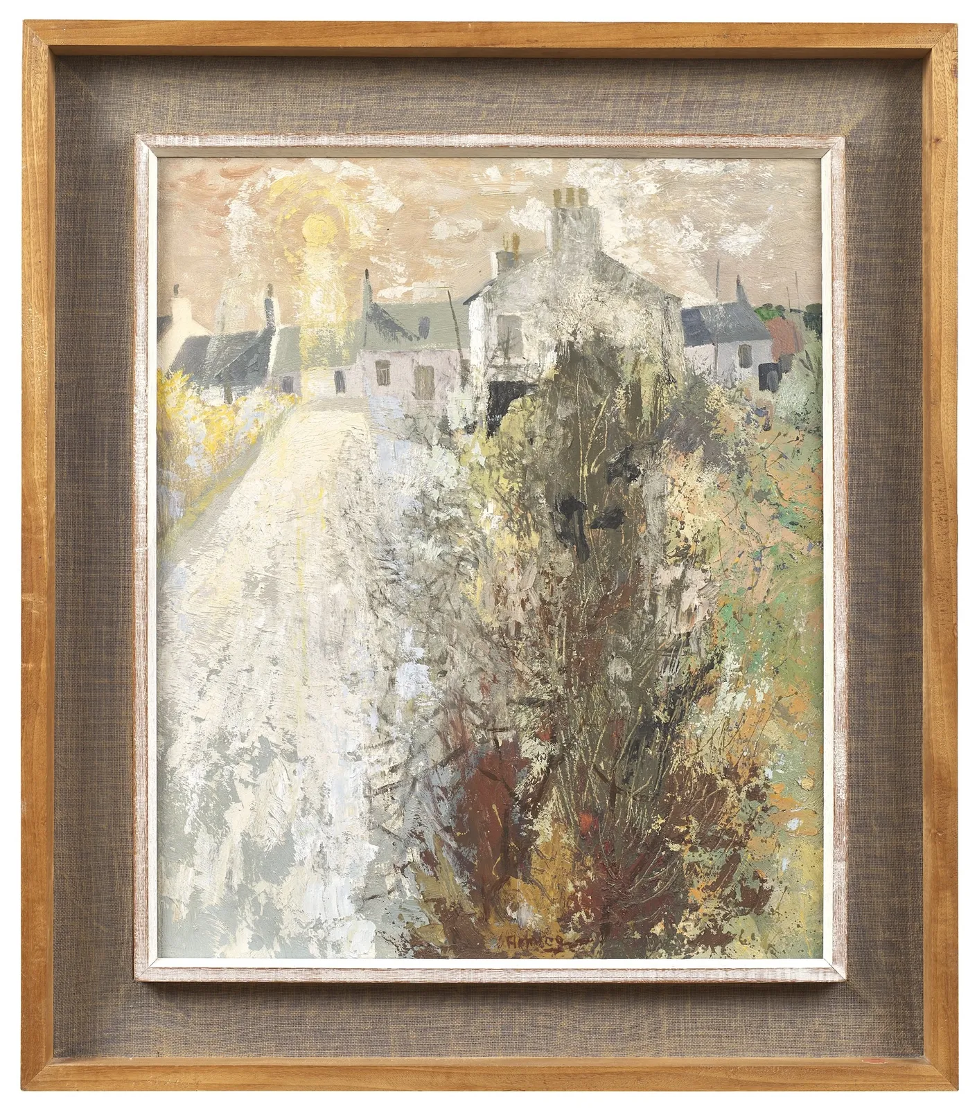 Ian Fleming RSA RSW, Winter Hedgerow, 1969/70