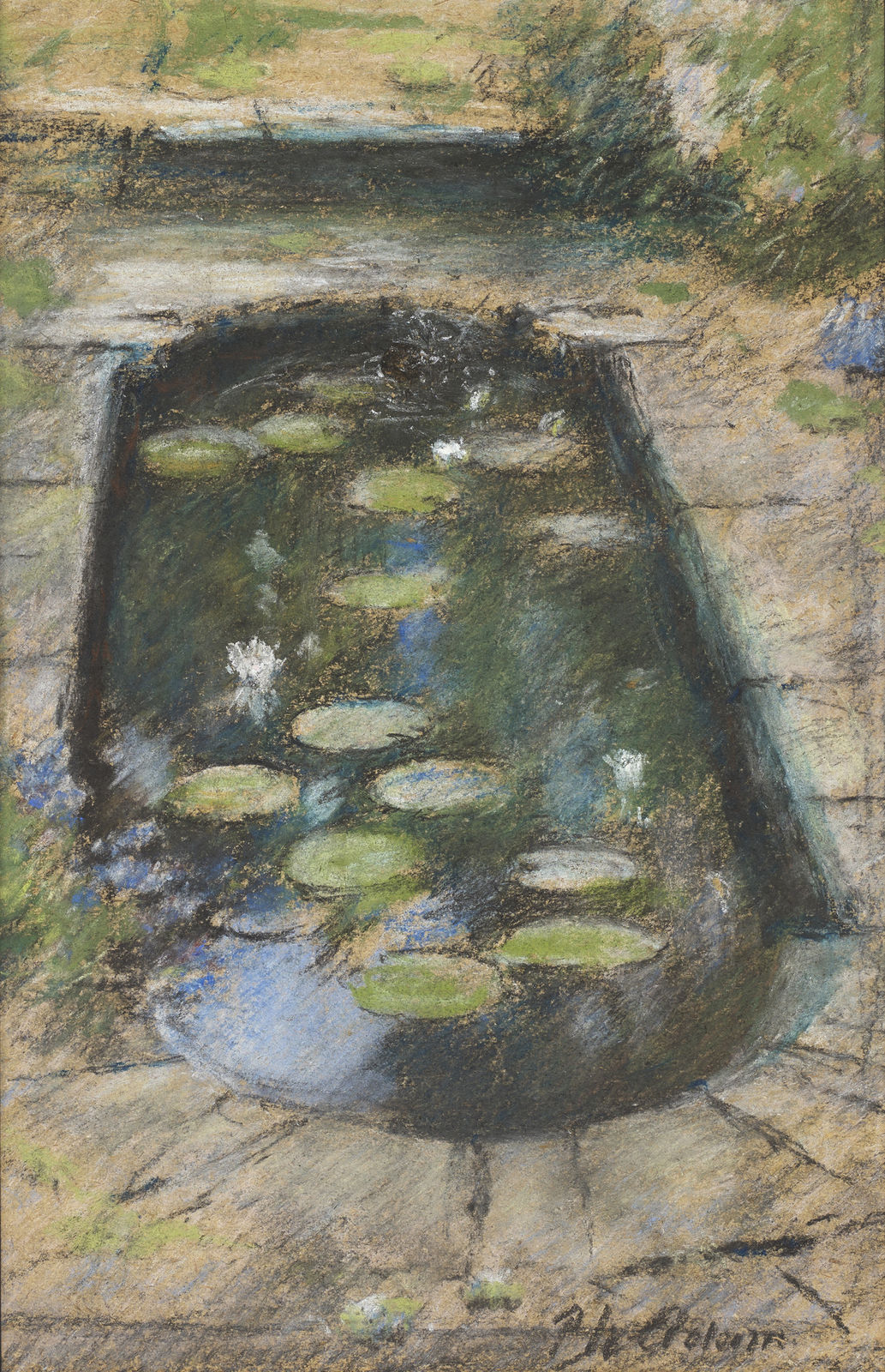 Patrick William Adam RSA, A lily pond