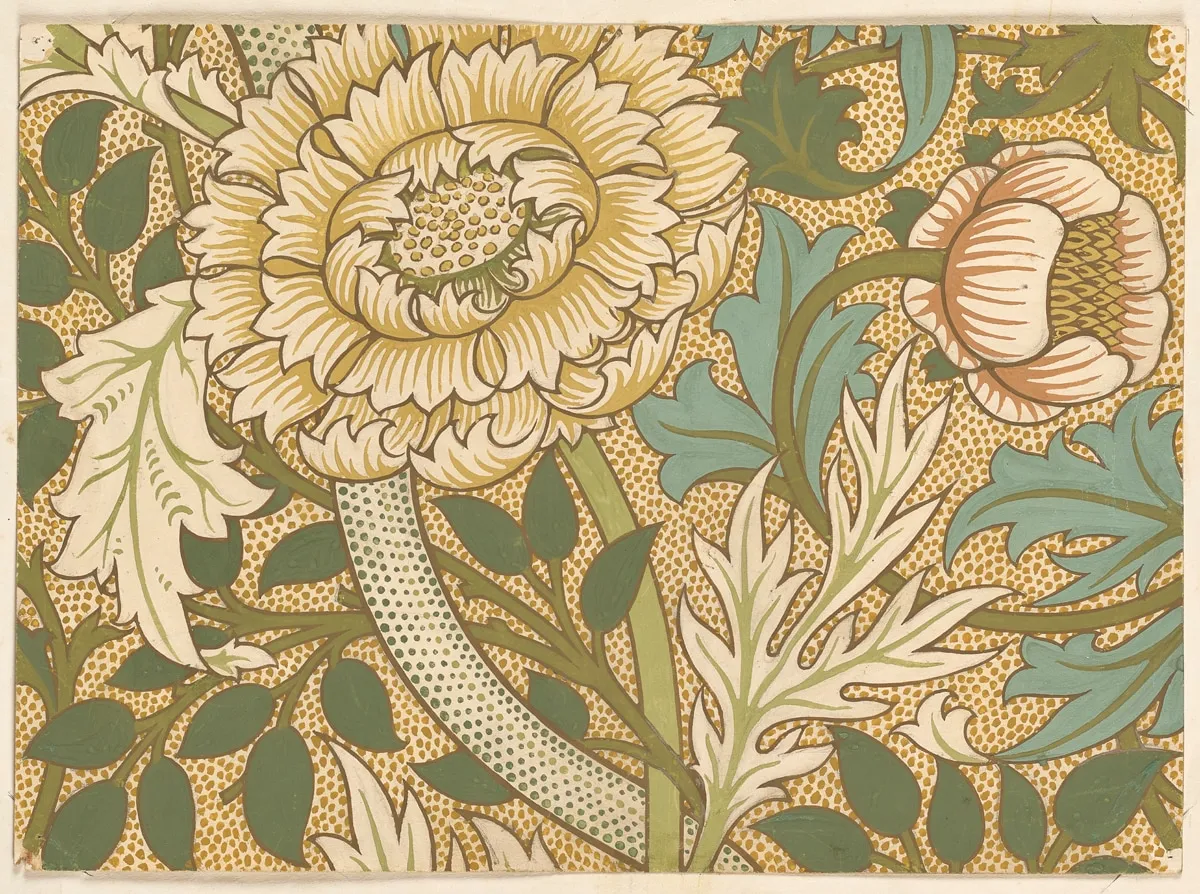 Frederick Burrows, From a wallpaper by William Morris