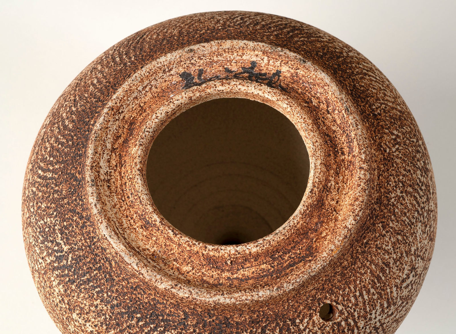 Waistel Cooper, Large baluster lamp base of globular form, c.1968-1972