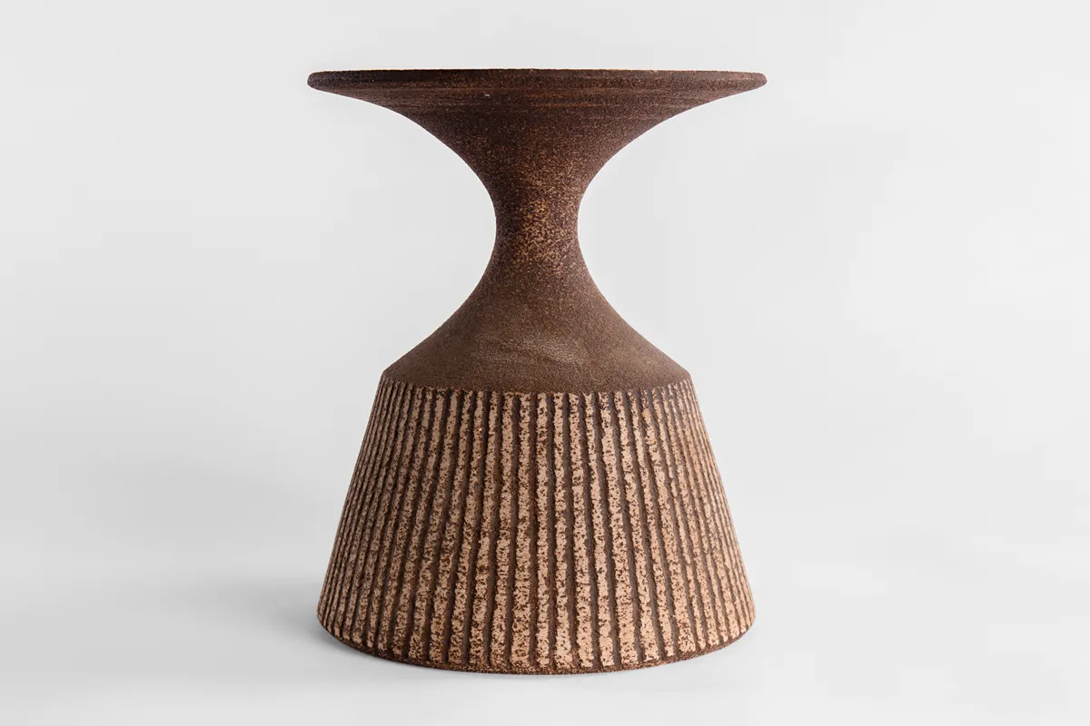Waistel Cooper, Mallet form vase, 1960s-1970s