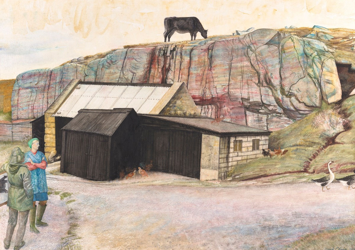 Derek Clarke RSA RSW, At Polin, 1978