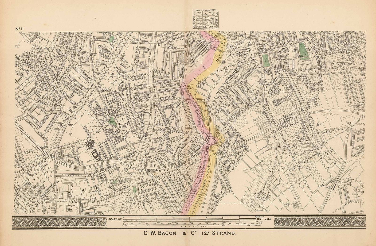 George W. Bacon, Stockwell, Brixton & Camberwell, 1880 c.