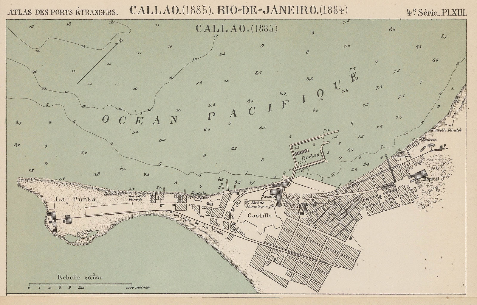 A. Simon, Port of El Callao, 1885