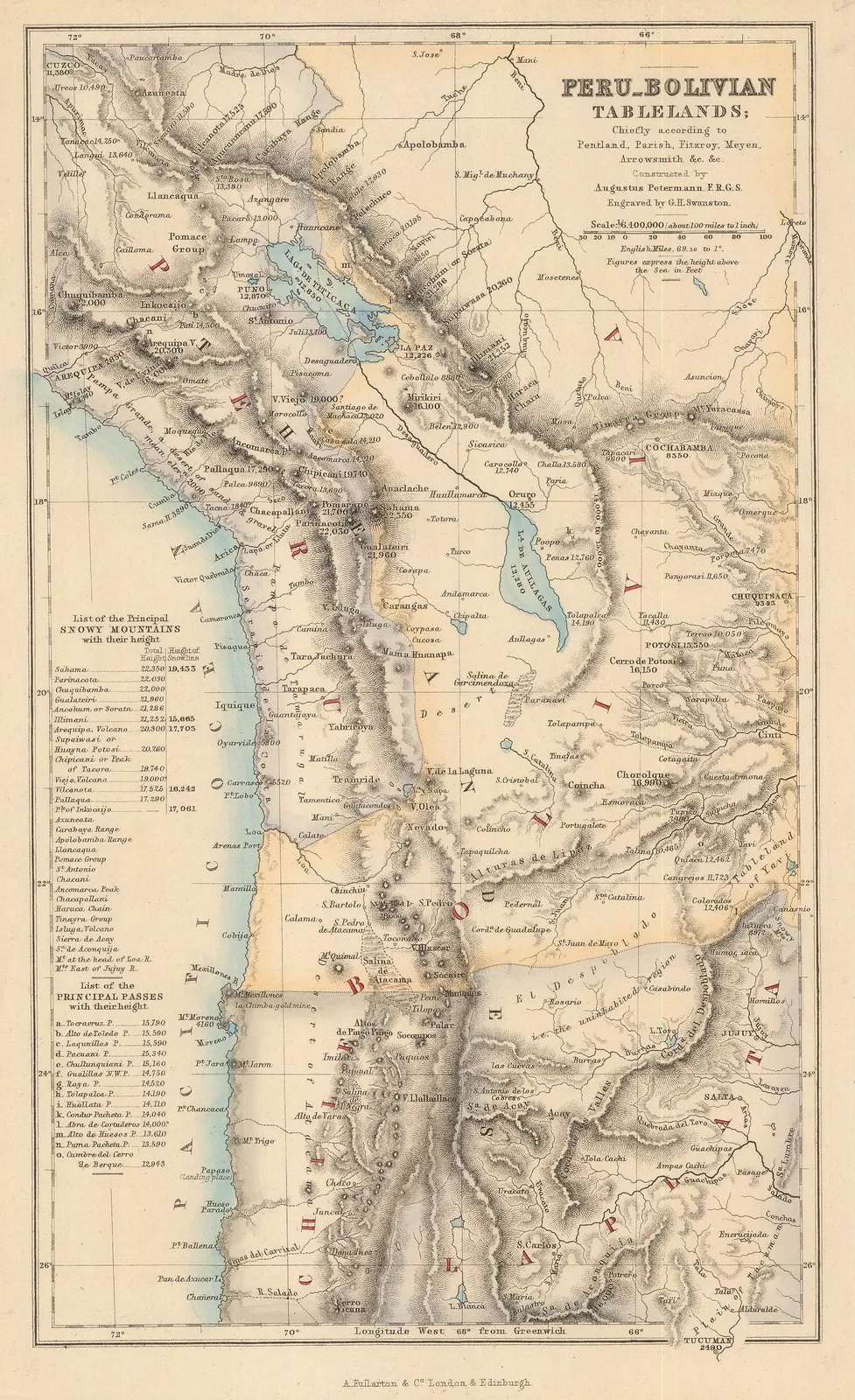 Archibald Fullarton, The Altiplano, 1860 c.