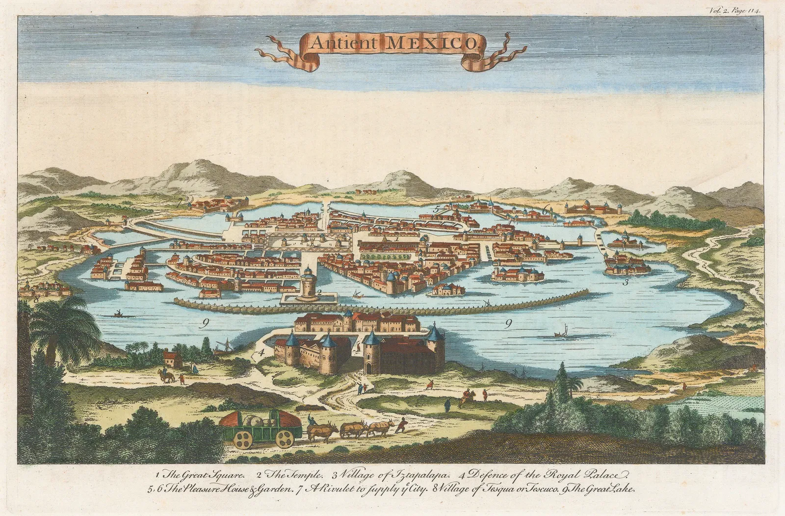 John Harris, Mexico - Mexico City, Ancient, 1754