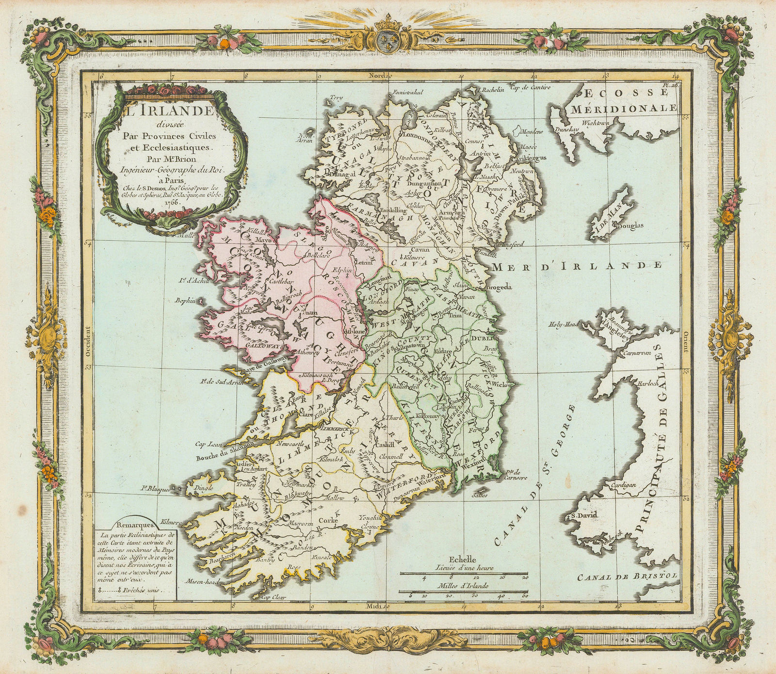 Louis Brion de la Tour, Ireland, 1766
